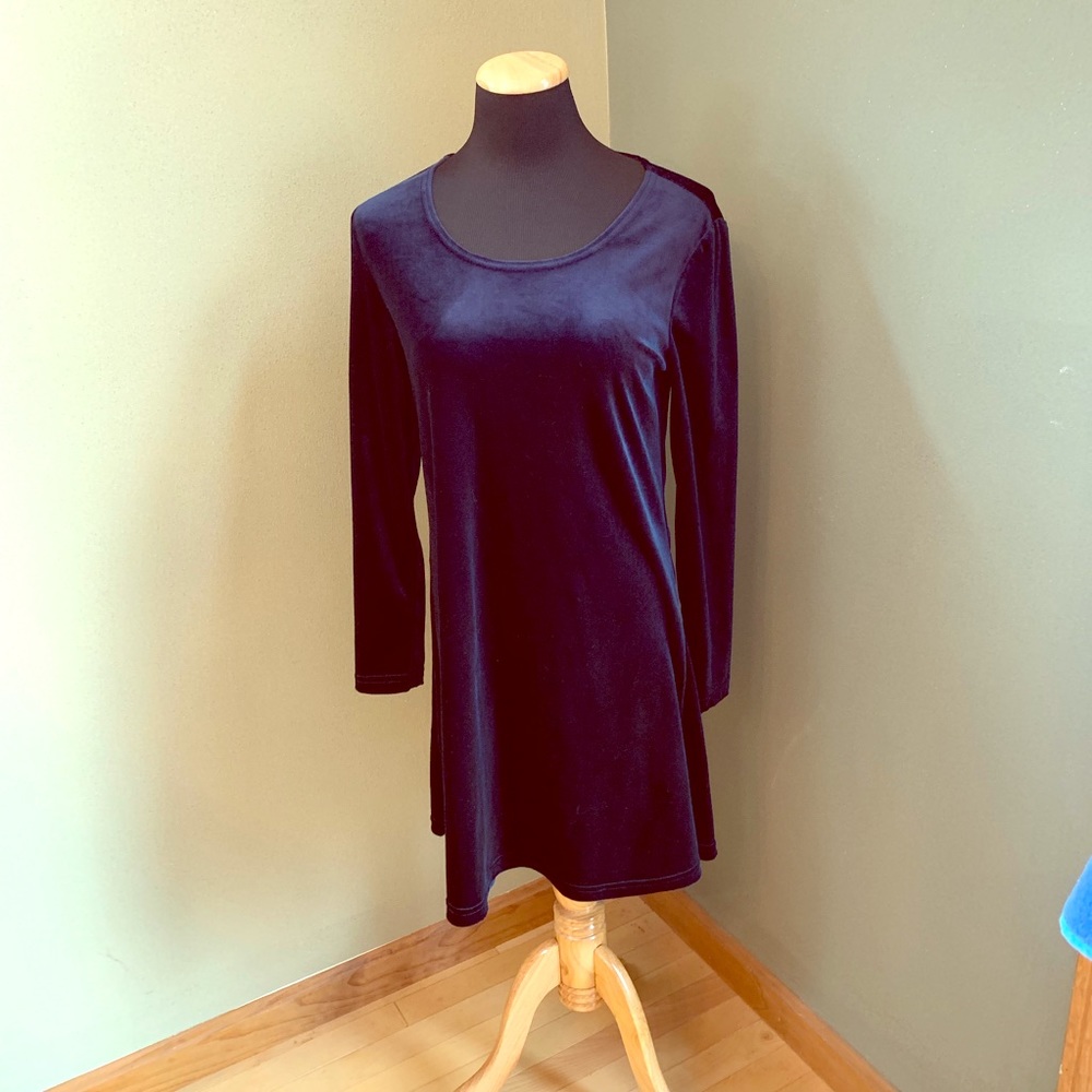Velvet dress.